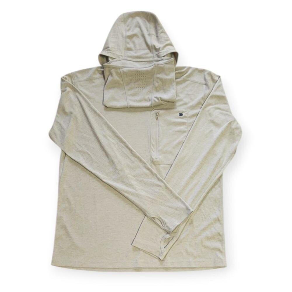 Jetty Performance Hoodie Gaitor UV Protection Rash Guard Fishing Shirt Medium